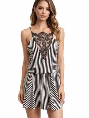 Michelle Mason Silk Mini Dress Pink Lace Cutout Size 6 Revolve Designer